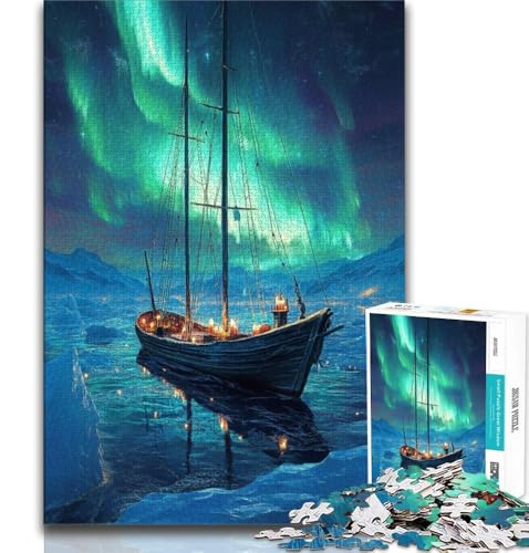 Segeln unter der Aurora, Puzzles für Teenager, 2000 Teile, Familienspiel, Stressabbau, schwierige Herausforderung, Wichtelgeschenke, 70x100cm Segeln unter der Aurora, Puzzles für Teenager, 2000 Teile, Familienspiel, Stressabbau, schwierige Herausforderung, Wichtelgeschenke, 70x100cm von FLKFDOZ