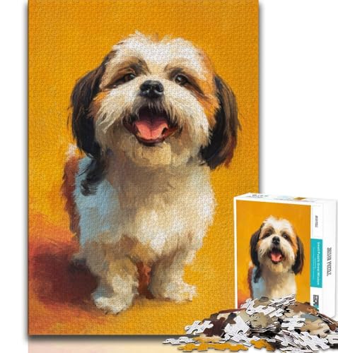 Shih Tzu-Hund, 1000-teiliges Puzzle für Jugendliche und Erwachsene, Lernspielzeug, ganze Familie, 38x52cm Shih Tzu-Hund, 1000-teiliges Puzzle für Jugendliche und Erwachsene, Lernspielzeug, ganze Familie, 38x52cm von FLKFDOZ