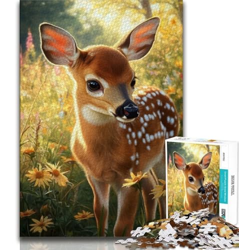 Sikahirsch im Wald Puzzle für Erwachsene 2000 Teile Puzzle, Denkspiel Wanddekoration Einzigartige Geburtstags 70x100cm von FLKFDOZ