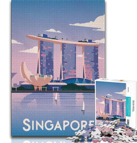 Singapur-Puzzles für Erwachsene und Teenager, Puzzle, Spielzeug, Lernspiele, Stressabbau, tolle Geschenke und Spielzeuge, 38x26cm Singapur-Puzzles für Erwachsene und Teenager, Puzzle, Spielzeug, Lernspiele, Stressabbau, tolle Geschenke und Spielzeuge, 38x26cm von FLKFDOZ