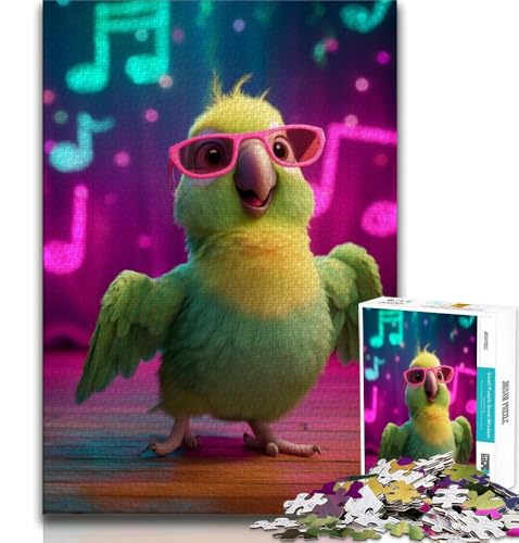 Singender Papagei, 1000-teiliges Puzzle für Erwachsene und Jugendliche, Lernspielzeug, Familienspiele, Geburtstagsgeschenk, Geschenke, 38x26cm Singender Papagei, 1000-teiliges Puzzle für Erwachsene und Jugendliche, Lernspielzeug, Familienspiele, Geburtstagsgeschenk, Geschenke, 38x26cm von FLKFDOZ