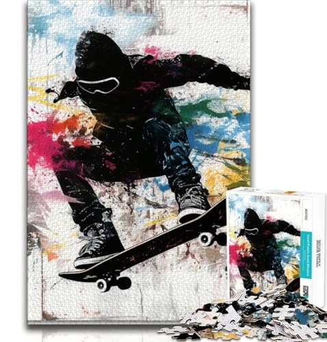 Skifahrer-Malpuzzle für Erwachsene und Teenager, anspruchsvolles Spiel und Familienspiel, ganze Familie, 38x26cm Skifahrer-Malpuzzle für Erwachsene und Teenager, anspruchsvolles Spiel und Familienspiel, ganze Familie, 38x26cm von FLKFDOZ