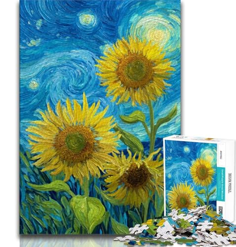 Sonnenblumen-Puzzle 1000 Teile für Teenager-Geschenke, Spielzeug, Lernspiele, Stressabbau, tolle Geschenke und Spielzeuge, 50x75cm Sonnenblumen-Puzzle 1000 Teile für Teenager-Geschenke, Spielzeug, Lernspiele, Stressabbau, tolle Geschenke und Spielzeuge, 50x75cm von FLKFDOZ