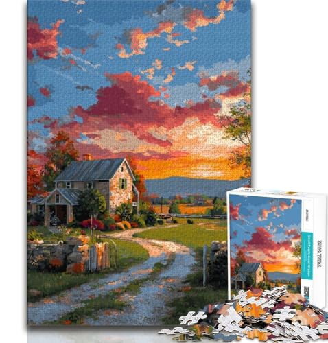 Sonnenuntergang-Puzzle 1000 Teile für Erwachsene und Jugendliche, Spielzeug, Lernspiele, Stressabbau, tolle Geschenke und Spielzeuge, 38x52cm Sonnenuntergang-Puzzle 1000 Teile für Erwachsene und Jugendliche, Spielzeug, Lernspiele, Stressabbau, tolle Geschenke und Spielzeuge, 38x52cm von FLKFDOZ