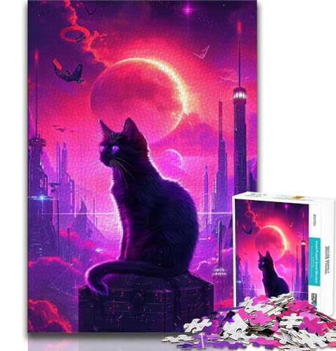 Space Cat Puzzle für Erwachsene 1000 Teile Puzzle, Denkspiel Wanddekoration Einzigartige Geburtstags 38x26cm Space Cat Puzzle für Erwachsene 1000 Teile Puzzle, Denkspiel Wanddekoration Einzigartige Geburtstags 38x26cm von FLKFDOZ