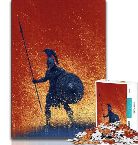 Spartanischer Krieger, Mal-Puzzle, 1000 Teile, für Teenager, anspruchsvolles Spiel und Familienspiel, Wanddekoration, einzigartige Geburtstags, 38x26cm Spartanischer Krieger, Mal-Puzzle, 1000 Teile, für Teenager, anspruchsvolles Spiel und Familienspiel, Wanddekoration, einzigartige Geburtstags, 38x26cm von FLKFDOZ
