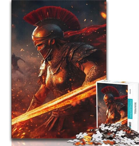Spartanischer Krieger, Mal-Puzzle, 1000 Teile, für Teenager, hilft dem Gehirn, süchtig machendes Spielzeug zu trainieren, um Geduld zu fördern, Eltern-Kind-Interaktion, 38x52cm Spartanischer Krieger, Mal-Puzzle, 1000 Teile, für Teenager, hilft dem Gehirn, süchtig machendes Spielzeug zu trainieren, um Geduld zu fördern, Eltern-Kind-Interaktion, 38x52cm von FLKFDOZ