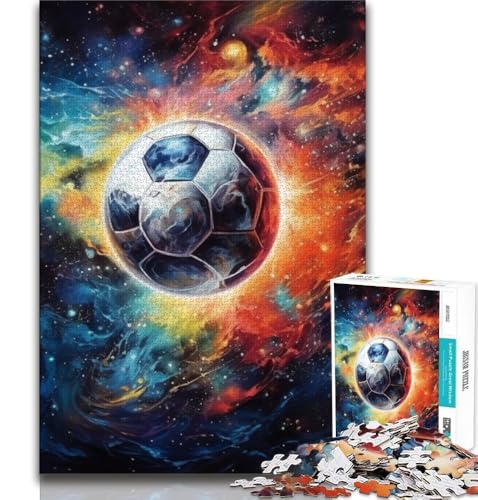 Star Football Puzzles für Teenager, 1000 Teile Puzzle, Denkspiel, Wanddekoration, einzigartige Geburtstags, 38x52cm Star Football Puzzles für Teenager, 1000 Teile Puzzle, Denkspiel, Wanddekoration, einzigartige Geburtstags, 38x52cm von FLKFDOZ