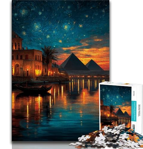 Sternenhimmel-Pyramide, Puzzle für Erwachsene, 1000 Teile, anspruchsvoll zu vervollständigen, Aber lustig und humorvoll, Geburtstagsgeschenk, Geschenke, Wandkunst, 38x52cm Sternenhimmel-Pyramide, Puzzle für Erwachsene, 1000 Teile, anspruchsvoll zu vervollständigen, Aber lustig und humorvoll, Geburtstagsgeschenk, Geschenke, Wandkunst, 38x52cm von FLKFDOZ