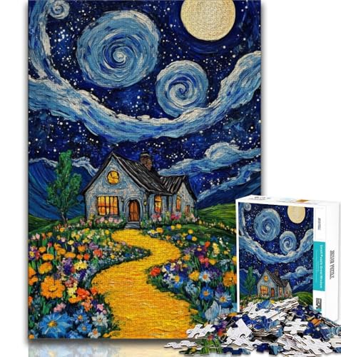Sternennacht-Puzzle von Van Gogh für Erwachsene, 2000 Puzzles, hilft dem Gehirn, süchtig machendes Spielzeug zu trainieren, um Geduld zu fördern, Eltern-Kind-Interaktion, 70x100cm Sternennacht-Puzzle von Van Gogh für Erwachsene, 2000 Puzzles, hilft dem Gehirn, süchtig machendes Spielzeug zu trainieren, um Geduld zu fördern, Eltern-Kind-Interaktion, 70x100cm von FLKFDOZ