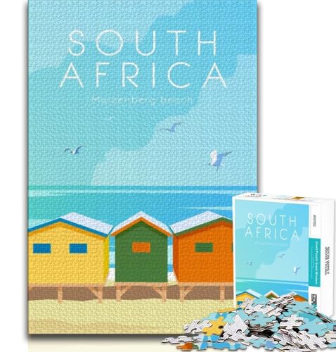 Südafrika-Puzzle für Teenager, 1000 Teile, anspruchsvolles Spiel und Familienspaß mit vollständig ineinandergreifenden, zufällig geformten Teilen, 50x75cm Südafrika-Puzzle für Teenager, 1000 Teile, anspruchsvolles Spiel und Familienspaß mit vollständig ineinandergreifenden, zufällig geformten Teilen, 50x75cm von FLKFDOZ