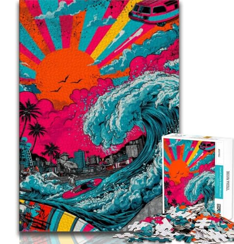 Surf-Graffiti-Puzzle 1000 Teile für Teenager-Geschenke, Spielzeug, Lernspiele, Stressabbau, tolle Geschenke und Spielzeuge, 50x75cm Surf-Graffiti-Puzzle 1000 Teile für Teenager-Geschenke, Spielzeug, Lernspiele, Stressabbau, tolle Geschenke und Spielzeuge, 50x75cm von FLKFDOZ
