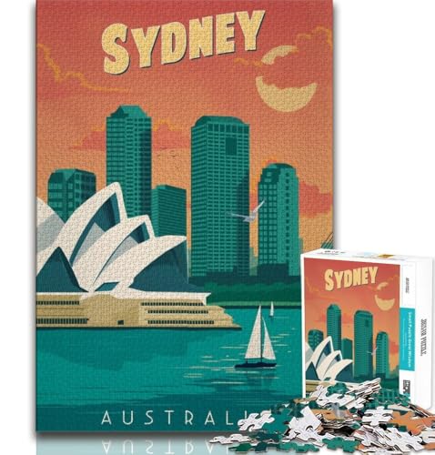 Sydney Puzzles für Erwachsene und Teenager, Puzzle, Spielzeug, Lernspiele, Stressabbau, tolle Geschenke und Spielzeuge, 70x100cm Sydney Puzzles für Erwachsene und Teenager, Puzzle, Spielzeug, Lernspiele, Stressabbau, tolle Geschenke und Spielzeuge, 70x100cm von FLKFDOZ
