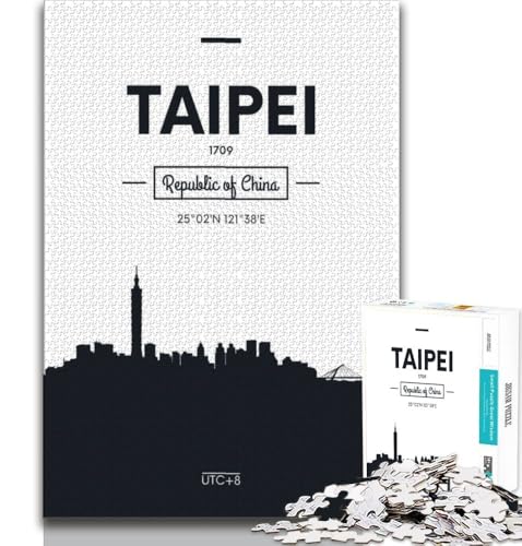 Taipei Taiwan Puzzle 1000 Teile für Teenager Geschenke, Quizspiel Wanddekoration Einzigartige Geburtstags 38x26cm Taipei Taiwan Puzzle 1000 Teile für Teenager Geschenke, Quizspiel Wanddekoration Einzigartige Geburtstags 38x26cm von FLKFDOZ