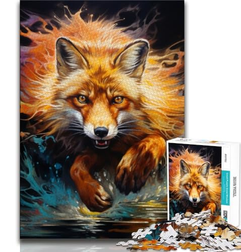Tier-Fuchs-Puzzle 1000 Teile für Erwachsene und Jugendliche, Spielzeug, Lernspiele, Stressabbau, tolle Geschenke und Spielzeuge, 50x75cm Tier-Fuchs-Puzzle 1000 Teile für Erwachsene und Jugendliche, Spielzeug, Lernspiele, Stressabbau, tolle Geschenke und Spielzeuge, 50x75cm von FLKFDOZ