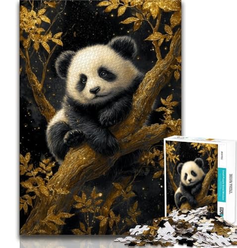 Tier-Panda-Puzzle mit 1000 Teilen für Erwachsene und Jugendliche, Quizspiel, Wanddekoration, einzigartige Geburtstags, 38x26cm Tier-Panda-Puzzle mit 1000 Teilen für Erwachsene und Jugendliche, Quizspiel, Wanddekoration, einzigartige Geburtstags, 38x26cm von FLKFDOZ