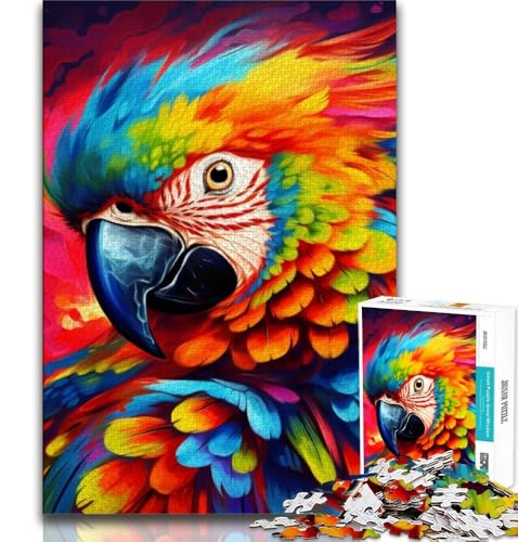 Tiere, Vögel, Papageien, 1000-teiliges Puzzle für Teenager, Geschenke, Lernspiel, Herausforderung, Spielzeug, Wanddekoration, einzigartige Geburtstags, 38x26cm Tiere, Vögel, Papageien, 1000-teiliges Puzzle für Teenager, Geschenke, Lernspiel, Herausforderung, Spielzeug, Wanddekoration, einzigartige Geburtstags, 38x26cm von FLKFDOZ