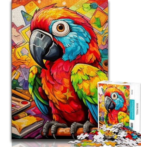 Tiere, Vögel, Papageien, 1000-teiliges Puzzle für Teenager, Lernspiele, Heimdekoration, geeignet für die Schreibtischdekoration, 38x52cm Tiere, Vögel, Papageien, 1000-teiliges Puzzle für Teenager, Lernspiele, Heimdekoration, geeignet für die Schreibtischdekoration, 38x52cm von FLKFDOZ