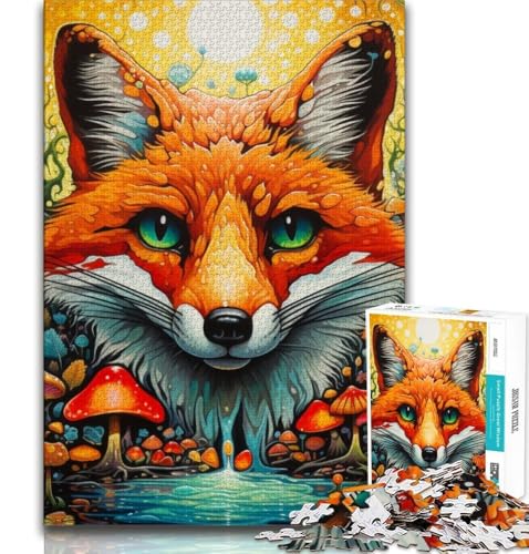 Tierfüchse-Puzzles für Erwachsene und Teenager, anspruchsvolles Spiel und Familienspiel, ganze Familie, 38x52cm von FLKFDOZ