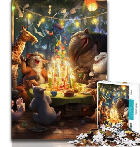 Tierparty-Puzzle mit 2000 Teilen für Erwachsene und Jugendliche, Spielzeug, Lernspiele, Stressabbau, tolle Geschenke und Spielzeuge, 70x100cm Tierparty-Puzzle mit 2000 Teilen für Erwachsene und Jugendliche, Spielzeug, Lernspiele, Stressabbau, tolle Geschenke und Spielzeuge, 70x100cm von FLKFDOZ