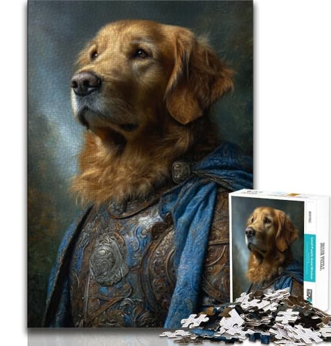 Tierpuzzle Golden Retriever, 1000 Teile, für Erwachsene und Jugendliche, Quizspiel, Wanddekoration, einzigartige Geburtstags, 38x52cm Tierpuzzle Golden Retriever, 1000 Teile, für Erwachsene und Jugendliche, Quizspiel, Wanddekoration, einzigartige Geburtstags, 38x52cm von FLKFDOZ