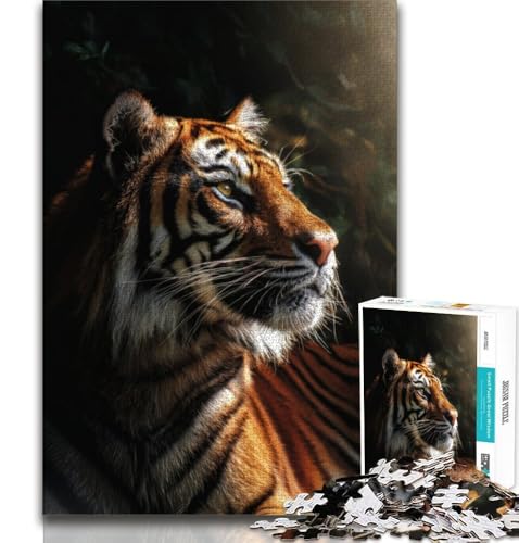 Tiger-Puzzle für Erwachsene, 1000 Teile, anspruchsvolles Spiel und Familienspiel, ganze Familie, 50x75cm Tiger-Puzzle für Erwachsene, 1000 Teile, anspruchsvolles Spiel und Familienspiel, ganze Familie, 50x75cm von FLKFDOZ