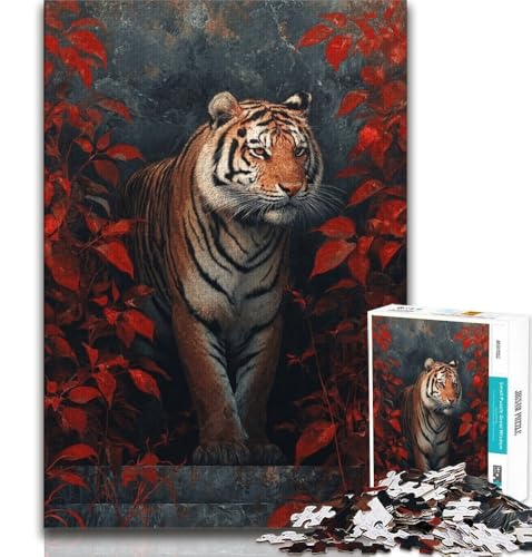 Tigerporträt, 2000 Teile Puzzle für Jugendliche und Erwachsene, Spielzeug, Lernspiele, Stressabbau, tolle Geschenke und Spielzeuge, 70x100cm von FLKFDOZ