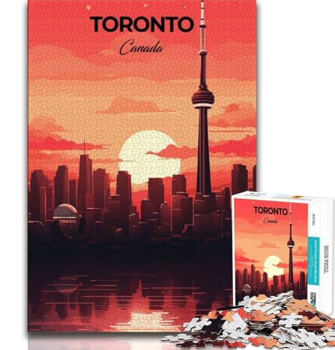 Toronto Kanada Reise-Puzzle für Erwachsene, 1000 Puzzles, anspruchsvolles Spiel und Familienspiel, Wanddekoration, einzigartige Geburtstags, 38x52cm Toronto Kanada Reise-Puzzle für Erwachsene, 1000 Puzzles, anspruchsvolles Spiel und Familienspiel, Wanddekoration, einzigartige Geburtstags, 38x52cm von FLKFDOZ