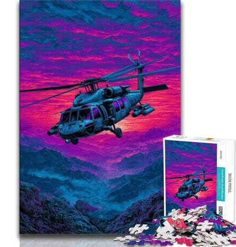 Traum-Helikopter-Puzzle für Erwachsene, 1000-teiliges Puzzle, Denkspiel, Wanddekoration, einzigartige Geburtstags, 38x52cm Traum-Helikopter-Puzzle für Erwachsene, 1000-teiliges Puzzle, Denkspiel, Wanddekoration, einzigartige Geburtstags, 38x52cm von FLKFDOZ