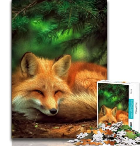 Waldfuchs-Puzzle 1000 Teile für Teenager-Geschenke, Quizspiel, Wanddekoration, einzigartige Geburtstags, 50x75cm Waldfuchs-Puzzle 1000 Teile für Teenager-Geschenke, Quizspiel, Wanddekoration, einzigartige Geburtstags, 50x75cm von FLKFDOZ