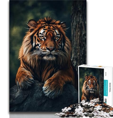 Waldtiger-Puzzles für Teenager, 1000 Puzzles, Lernspiel, Herausforderung, Spielzeug, Wanddekoration, einzigartige Geburtstags, 50x75cm Waldtiger-Puzzles für Teenager, 1000 Puzzles, Lernspiel, Herausforderung, Spielzeug, Wanddekoration, einzigartige Geburtstags, 50x75cm von FLKFDOZ