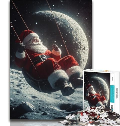 Weihnachtsmann-Puzzle für Erwachsene, 1000-teiliges Puzzle, Denkspiel, Wanddekoration, einzigartige Geburtstags, 38x26cm Weihnachtsmann-Puzzle für Erwachsene, 1000-teiliges Puzzle, Denkspiel, Wanddekoration, einzigartige Geburtstags, 38x26cm von FLKFDOZ