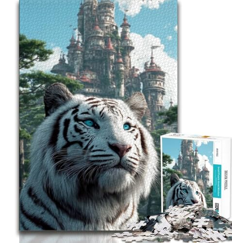 Weißer Tiger, 2000-teiliges Puzzle für Erwachsene und Jugendliche, Quizspiel, Wanddekoration, einzigartige Geburtstags, 70x100cm Weißer Tiger, 2000-teiliges Puzzle für Erwachsene und Jugendliche, Quizspiel, Wanddekoration, einzigartige Geburtstags, 70x100cm von FLKFDOZ