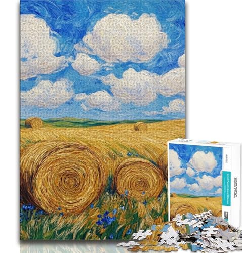 Weizenfeld-Puzzle für Erwachsene, 1000-teiliges Puzzle, Denkspiel, Wanddekoration, einzigartige Geburtstags, 38x52cm Weizenfeld-Puzzle für Erwachsene, 1000-teiliges Puzzle, Denkspiel, Wanddekoration, einzigartige Geburtstags, 38x52cm von FLKFDOZ