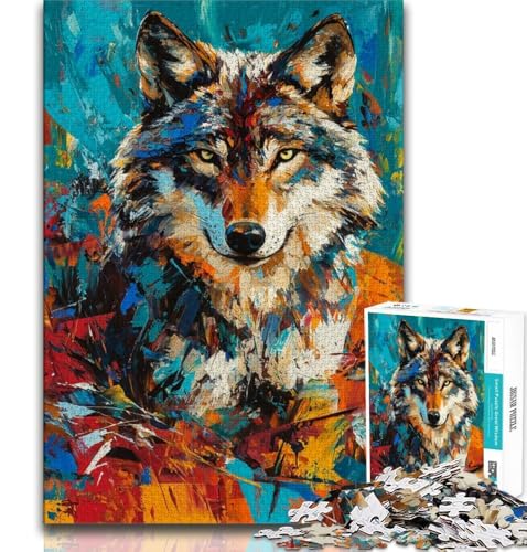 Wolf Art Puzzles für Teenager, 1000 Teile, Stressabbau, schwierige Herausforderung, einzigartige Heimdekoration und Geschenke, 38x52cm Wolf Art Puzzles für Teenager, 1000 Teile, Stressabbau, schwierige Herausforderung, einzigartige Heimdekoration und Geschenke, 38x52cm von FLKFDOZ