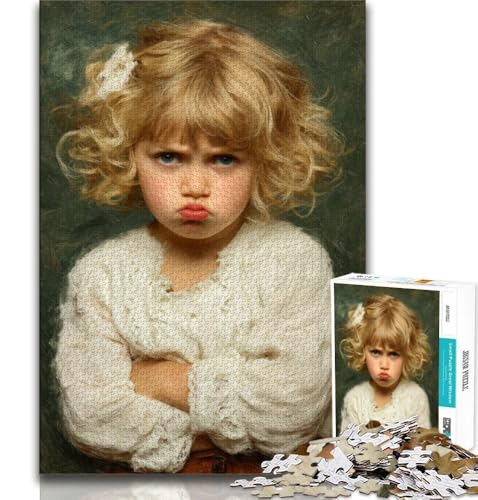 Wütender Kleiner Junge, 1000-teiliges Puzzle für Erwachsene und Jugendliche, Spielzeug, Lernspiele, Stressabbau, Wunschliste mit Weihnachtsmann, 50x75cm Wütender Kleiner Junge, 1000-teiliges Puzzle für Erwachsene und Jugendliche, Spielzeug, Lernspiele, Stressabbau, Wunschliste mit Weihnachtsmann, 50x75cm von FLKFDOZ