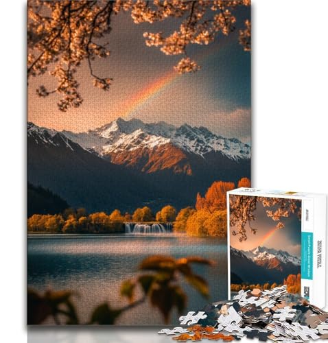 Wunderschöne Berge und Seen Puzzle für Erwachsene 2000 Teile, Familienspiel zum Stressabbau, schwierige Herausforderung, tolle Geschenke und Spielzeuge, 70x100cm von FLKFDOZ