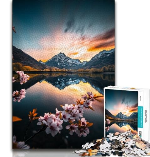 Wunderschöne Berge und Seen Puzzle für Teenager 1000 Teile, Lernspiele, Heimdekoration, Geschenk für die ganze Familie, 38x52cm Wunderschöne Berge und Seen Puzzle für Teenager 1000 Teile, Lernspiele, Heimdekoration, Geschenk für die ganze Familie, 38x52cm von FLKFDOZ