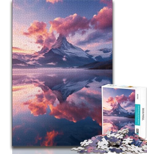 Wunderschöne Berge und Seen Puzzles für Teenager, 1000 Teile, Stressabbau, schwierige Herausforderung, einzigartige Heimdekoration und Geschenke, 50x75cm Wunderschöne Berge und Seen Puzzles für Teenager, 1000 Teile, Stressabbau, schwierige Herausforderung, einzigartige Heimdekoration und Geschenke, 50x75cm von FLKFDOZ