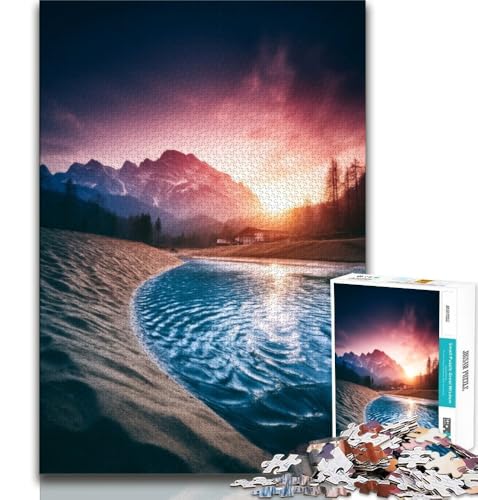 Wunderschöne Berge und Seen Puzzles für Teenager, 1000 Teile Puzzle, Denkspiel, Wanddekoration, einzigartige Geburtstags, 38x52cm Wunderschöne Berge und Seen Puzzles für Teenager, 1000 Teile Puzzle, Denkspiel, Wanddekoration, einzigartige Geburtstags, 38x52cm von FLKFDOZ