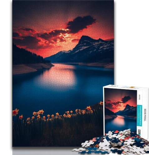 Wunderschöne Berge und Seen Puzzles für Teenager, 1000 Teile Puzzle, Lernspielzeug für Teenager, ganze Familie, 38x52cm Wunderschöne Berge und Seen Puzzles für Teenager, 1000 Teile Puzzle, Lernspielzeug für Teenager, ganze Familie, 38x52cm von FLKFDOZ