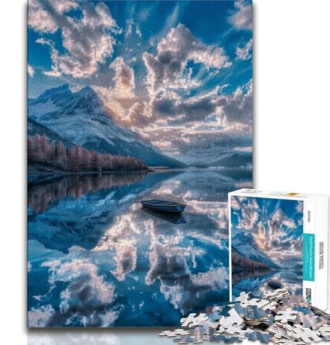 Wunderschönes Puzzle mit Bergen und Seen, 2000 Teile, für Erwachsene, Lernspielzeug, Familienspiele mit passendem Poster und Quizblatt, 70x100cm Wunderschönes Puzzle mit Bergen und Seen, 2000 Teile, für Erwachsene, Lernspielzeug, Familienspiele mit passendem Poster und Quizblatt, 70x100cm von FLKFDOZ