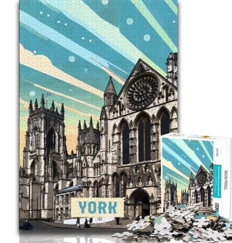 York Puzzles für Erwachsene und Teenager, Puzzle, Spielzeug, Lernspiele, Stressabbau, tolle Geschenke und Spielzeuge, 38x26cm York Puzzles für Erwachsene und Teenager, Puzzle, Spielzeug, Lernspiele, Stressabbau, tolle Geschenke und Spielzeuge, 38x26cm von FLKFDOZ