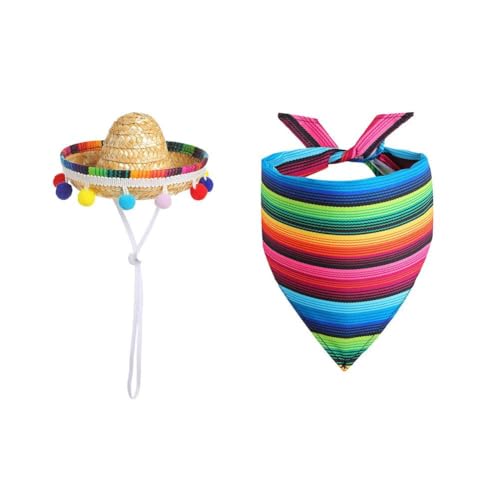 FLKWOP Mexikanischer Hut und Schal für Veranda, Gans, weiße Gans, bunt, Party, Garten, Dekoration, Haarball, Stroh FLKWOP Mexikanischer Hut und Schal für Veranda, Gans, weiße Gans, bunt, Party, Garten, Dekoration, Haarball, Stroh von FLKWOP