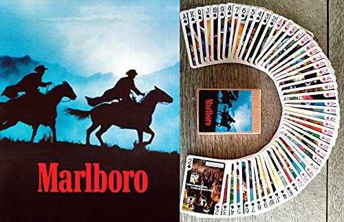 FLONZGIFT Cowboys Spielkarten (Poker Deck 54 Karten alle unterschiedlich) Vintage Retro Werbeplakate von FLONZGIFT