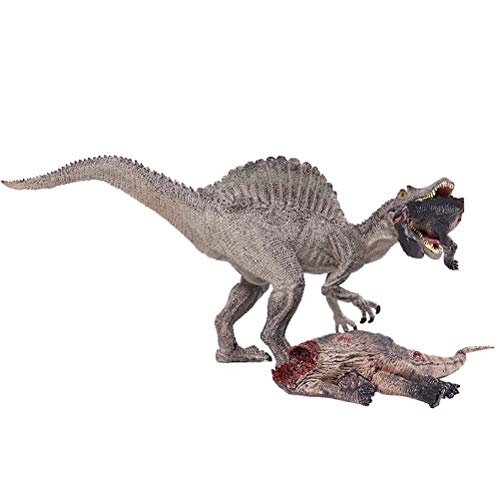 FLORMOON Dinosaurier Spielzeug Klassisch Kunststoff Realistisch Spinosaurus Dinosaurier Figuren mit Tenontosaurus Leiche Geburtstagstorte Dekoration,Partyzubehör für Kinder(Beweglicher Unterkiefer) von FLORMOON