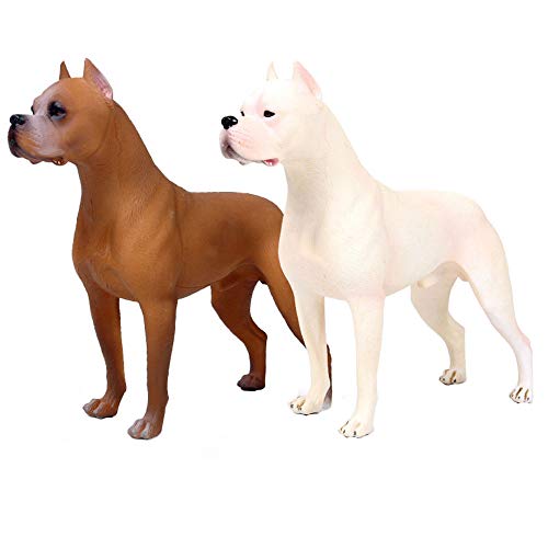 FLORMOON Tierfiguren - 1st Realistisch Dogo Hundefiguren - Frühes Lernspielzeug Wissenschaftsprojekt Weihnachten Geburtstag Kinder 3 Jahre (Zufällige Farbe) von JOKFEICE