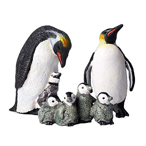 FLORMOON Pinguin Figur - 7st Realistisch fischfigue Tierfiguren - Lernspielzeug Weihnachten Geburtstag Geschenk Cake Topper Lehrer Belohnungen Weihnachten Geburtstagsgeschenk für Kinder von FLORMOON
