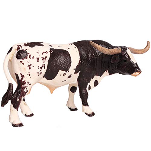 FLORMOON Tierfiguren - Realistisch Texas Longhorn Bull Bullenfigur - Frües Lernspielzeug Wissenschaftsprojekt Weihnachten Geburtstag Kinder 3 Jahre von JOKFEICE