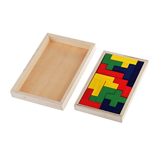 Flormoon Pentomino Puzzle aus Holz, Gehirn-Teaser für Kinder, Lernspielzeug von Flormoon